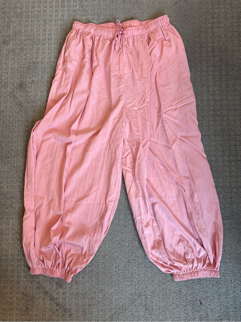 Amazon Women's Wide Leg Harem Pants in Light Pink